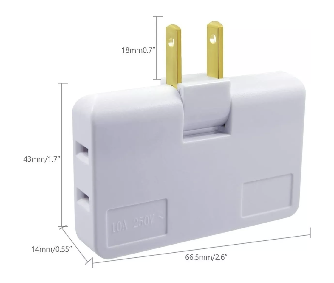 Multiconector adaptador 180°